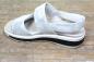 Preview: Sommer Sandale in silber Metall- Velour
