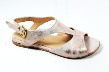 Sandale im Metallic Look aus Italien