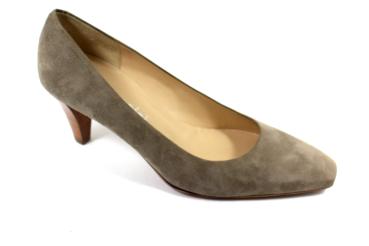 Pumps in taupe Velour ab Gr.32