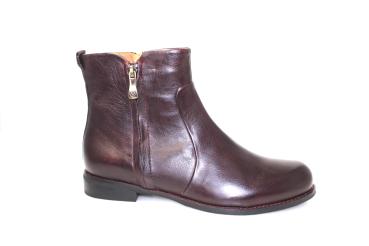 2 Wege Reißverschluss Stiefelette bordeaux