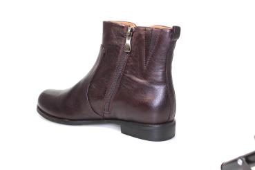 2 Wege Reißverschluss Stiefelette bordeaux
