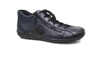 Stiefelette mit Kombi Verschluß in dunkelbau