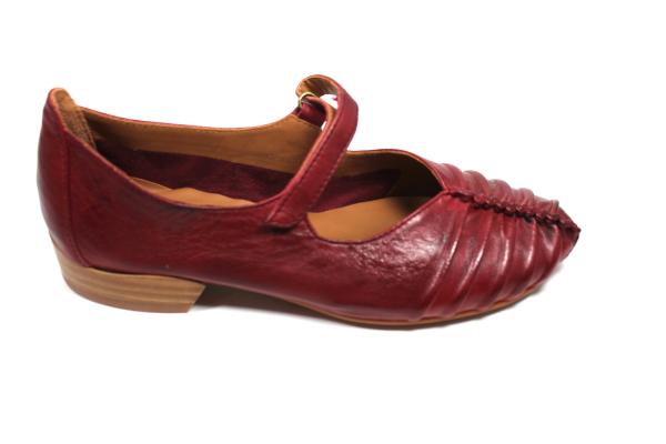 Spangen-Ballerina softig weich bordeaux